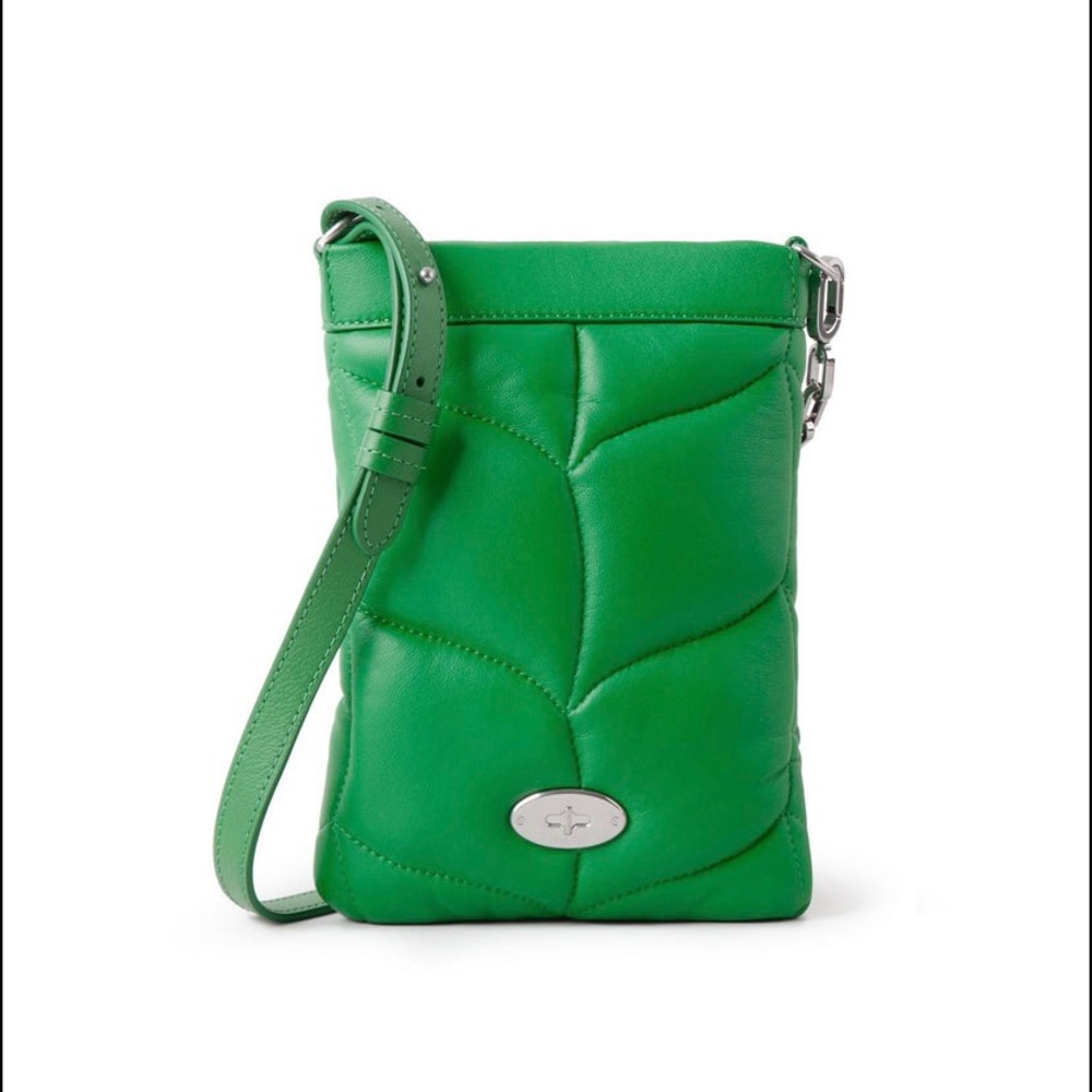 NWT Mulberry Softie Phone Bag Green